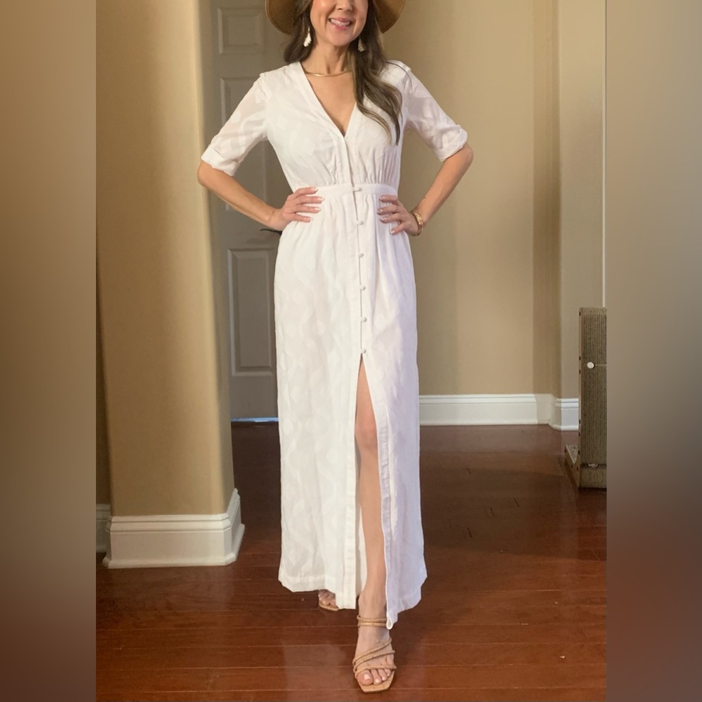 Tavik white Maxi Dress small
